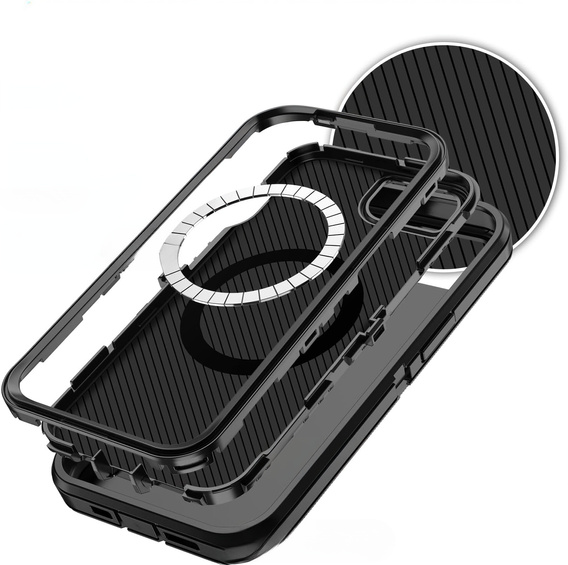 Pouzdro s rámečkem pro iPhone 16E, pro MagSafe, černé