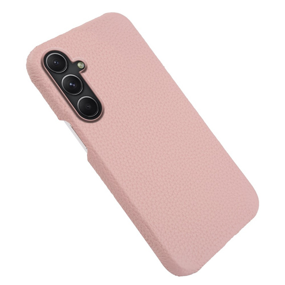 Kožené pouzdro pro Samsung Galaxy A54, Genuine Leather, růžové