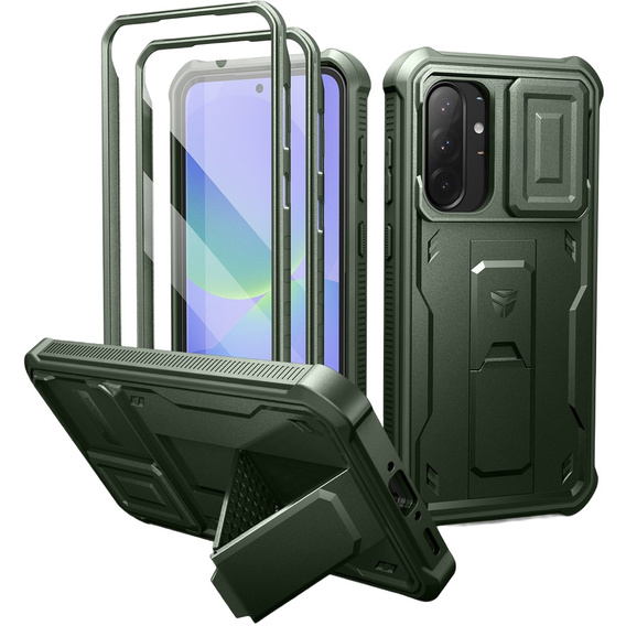 Pancéřové pouzdro pro Samsung Galaxy A36 5G, Dexnor Full Body (Two Frames), zelené