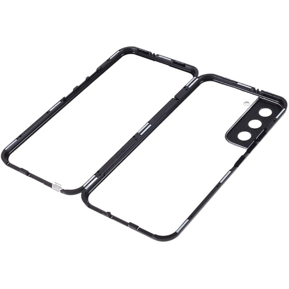 Pouzdro pro Samsung Galaxy S21, Magnetic Dual Glass, černé