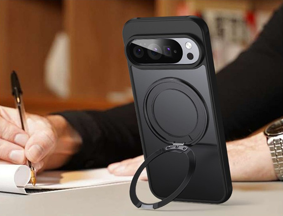 Pouzdro pro Google Pixel 10 Pro XL , pro MagSafe, se stojánkem, černé