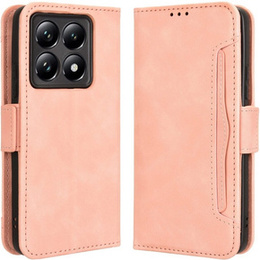 Klopové pouzdro pro Xiaomi 14T Pro, Card Slot, růžové