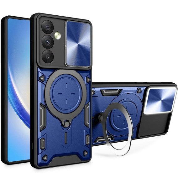Pancéřové pouzdro pro Samsung Galaxy A54 5G, CamShield Slide, modré