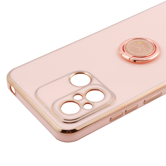 Pouzdro pro Xiaomi Redmi 12C, Electro Ring, růžové rose gold