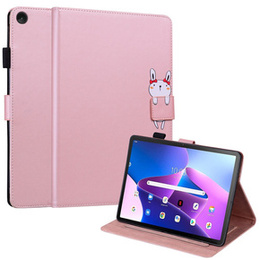 Pouzdro pro Lenovo Tab M10 Plus 10.6 Gen 3, s klopou, animal, růžové