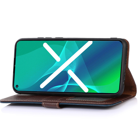 Flipové pouzdro pro Samsung Galaxy S22+ Plus 5G, KHAZNEH RFID, modré