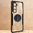 Pouzdro pro Infinix Hot 50 Pro 4G, s magnetickou fólií, transparentní / černé