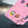 Dětské pouzdro pro iPad mini 7.9" 2019/2015/2014/2013/2012 (5/4/3/2/1 gen.), Cute Patterns, se stojánkem, růžové