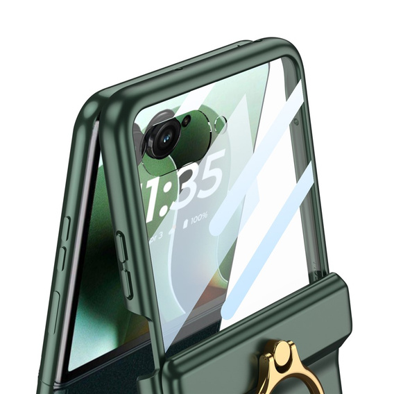 Pouzdro se stojánkem a ochranou pantů pro Motorola Razr 60 Ultra 5G