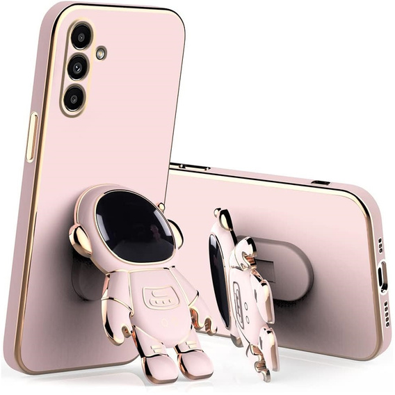 Pouzdro pro Samsung Galaxy A36 5G, Astronaut, růžové