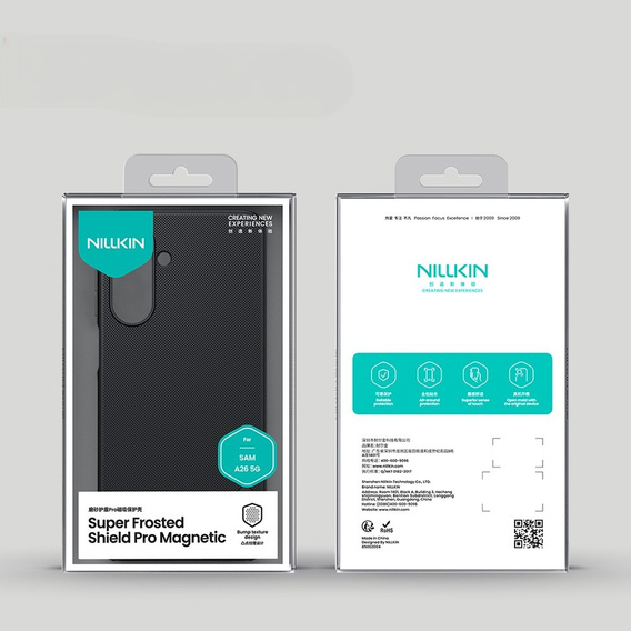 Pouzdro NILLKIN pro Samsung Galaxy A26, Frosted Shield, pro MagSafe, černé
