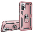 Pancéřové pouzdro pro Xiaomi Redmi Note 10 Pro, Nox Case Ring, růžové rose gold