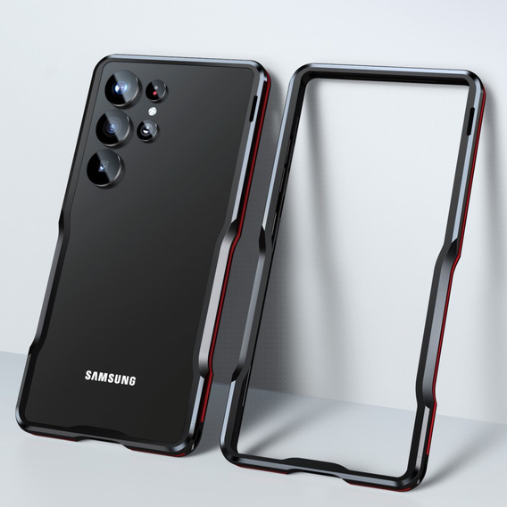 Pouzdro LUPHIE pro Samsung Galaxy S25 Ultra, Armor Bumper, černé