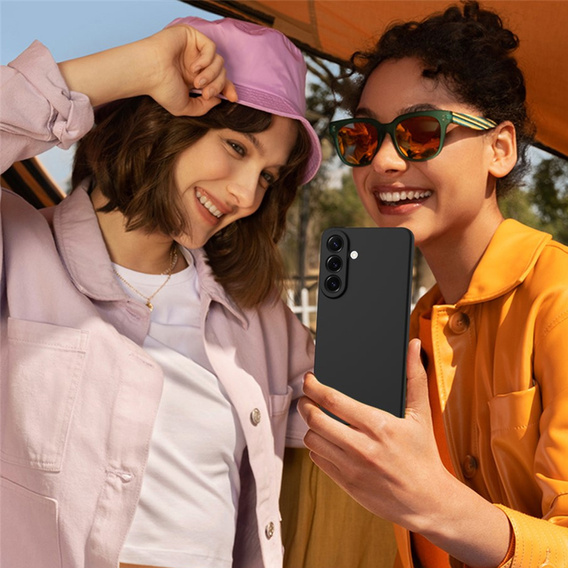 Silikonové pouzdro Lite pro MagSafe pro Samsung Galaxy A57 5G, černé