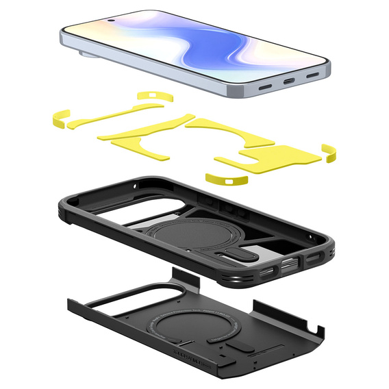 Pouzdro Spigen Tough Armor MagSafe pro Google Pixel 10 Pro XL, černé