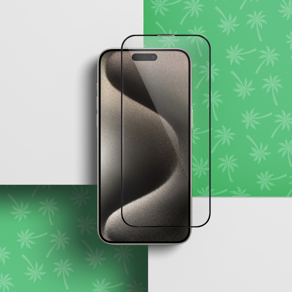 Tvrzené sklo 5D Full Glue Smart Palm pro iPhone 15 Pro Max
