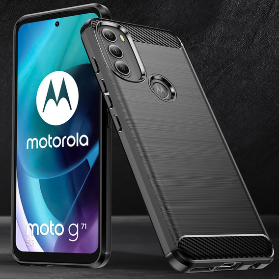 Pouzdro pro Motorola Moto G71 5G, Carbon, černé