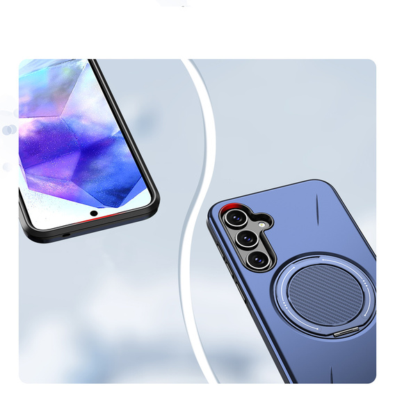 Pouzdro s podstavcem MagSafe pro Samsung Galaxy A57 5G, modré