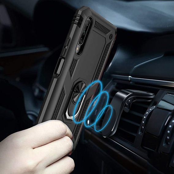 Pancéřové pouzdro pro Huawei P Smart Pro, Nox Case Ring, černé