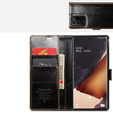 CASEME flipové pouzdro pro Samsung Galaxy Note 20 Ultra, Waxy Textured, káva
