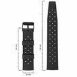 ERBORD Univerzální 20mm silikonový řemínek