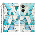 Klopové pouzdro pro Xiaomi Redmi 13C / Poco C65, Wallet, Marble zelené
