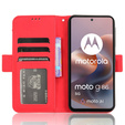 Klopové pouzdro pro Motorola Moto G86 Power 5G, Card Slot, červené