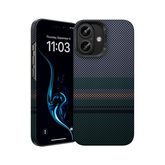 Pouzdro BENKS Kevlar Magnetic Armor Air Aurora 600D 0063 pro MagSafe pro iPhone 16