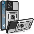 Pouzdro pro Motorola Moto G53 5G, CamShield Slide, stříbrné