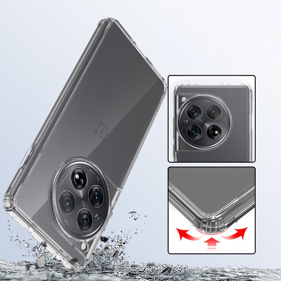 Pouzdro pro OnePlus 12 5G, Fusion Hybrid, průhledné
