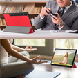 Pouzdro pro Samsung Galaxy Tab S9 Plus, Smartcase s prostorem pro stylus, červené