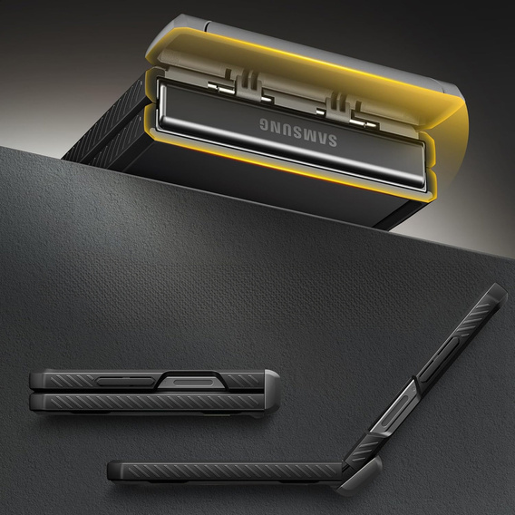 Pouzdro Tongate MECH s MagSafe pro Samsung Galaxy Z Flip7 FE / Z Flip6, zelené