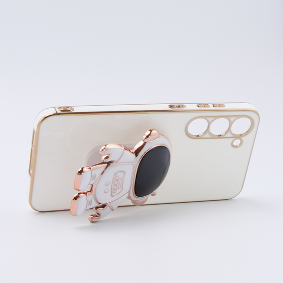 Pouzdro pro Samsung Galaxy S23 Plus, Astronaut, bílé