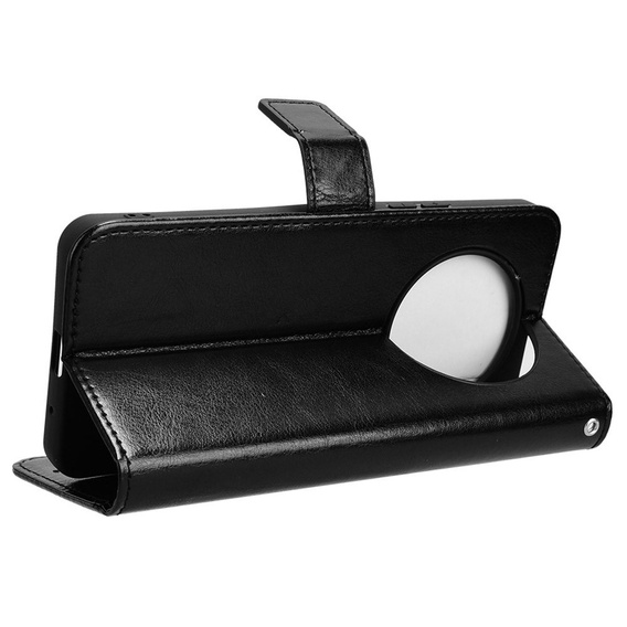 Klopové pouzdro pro Xiaomi Redmi A3, Crazy Horse Wallet, černé