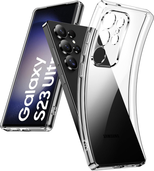 Pouzdro pro Samsung Galaxy S23 Ultra, Premium Armor Slim, průhledné