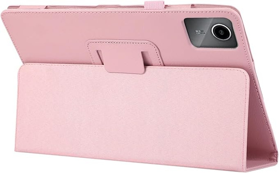 Pouzdro pro Lenovo Tab M11, bi-fold, s klopou, růžové