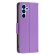 Klopové pouzdro pro Samsung Galaxy A54 5G, Wallet Litchi Magnet, fialové