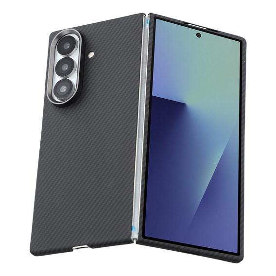 Pouzdro z aramidových vláken pro Samsung Galaxy Z Fold7, pro MagSafe, černé