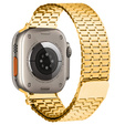 Ocelový náramek pro Apple Watch 1/2/3/4/5/6/7/8/SE/ULTRA 42/44/45/49 MM - zlatý