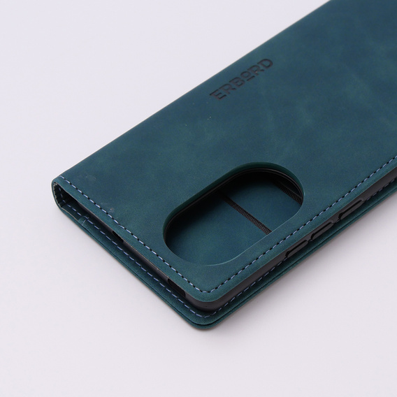 Pouzdro pro Oppo Reno 10 / 10 Pro, ERBORD Vintage peněženka s klopou, modré