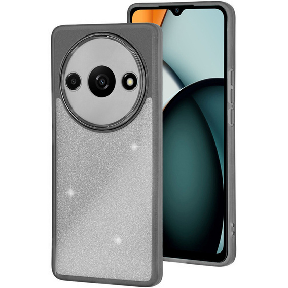 Pouzdro pro Xiaomi Redmi A3, Glittery Powder, černé
