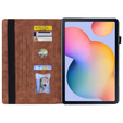 Pouzdro pro Samsung Galaxy Tab S6 Lite, Classic, s prostorem pro stylus, hnědé