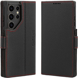 Kožené pouzdro pro Samsung Galaxy S24 Ultra, ERBORD LeatherWallet, černé