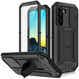 Pancéřové pouzdro pro Samsung Galaxy S22+ Plus 5G, R-JUST CamShield Slide, černé