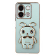 Pouzdro pro Xiaomi Redmi Note 13 5G, Rabbit, zelené + 9H tvrzené sklo