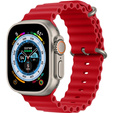 Pasek Silikonowy  do Apple Watch 1/2/3/4/5/6/7/8/SE 38/40/41/mm, Czerwony