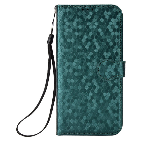 Klopové pouzdro pro Oppo Reno 14F, Wallet Rhombus, zelené