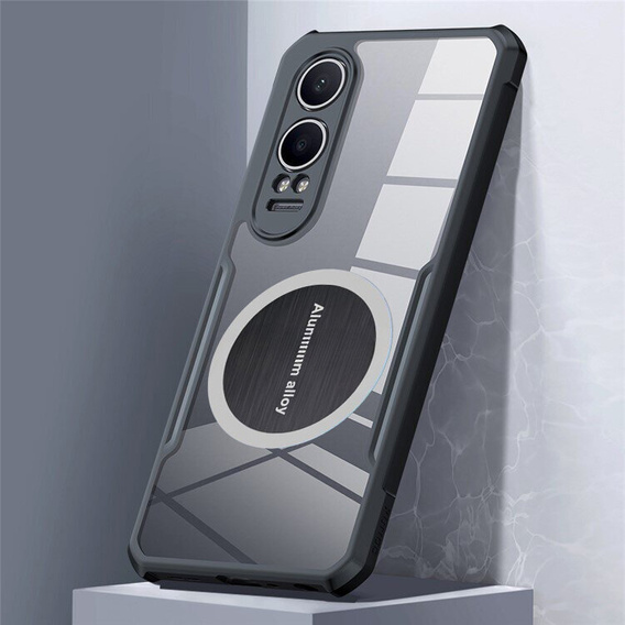 Pouzdro pro OnePlus Nord CE4 Lite, s magnetickou fólií, transparentní / černé