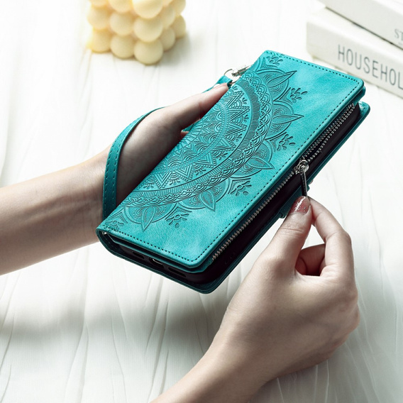 Klopové pouzdro pro Xiaomi Redmi Note 13 Pro 4G / Xiaomi Redmi Note 14S / Xiaomi Poco M6 Pro 4G, Mandala, zelené