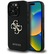 Pouzdro GUESS Grained Big 4G and Classic Logo pro iPhone 16 Pro